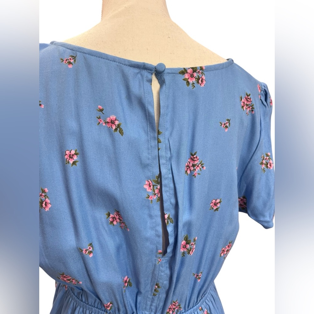 American Eagle Floral Mini Dress NWT Size Large Cottagecore Boho - Picture 3 of 10